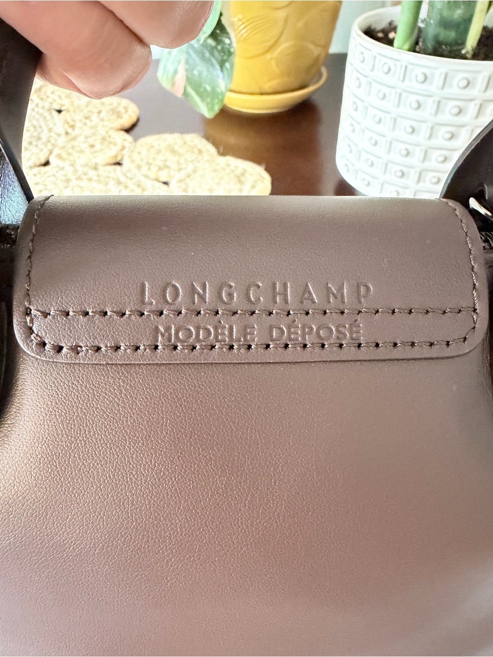 Longchamp Extra Small Le Pliage Xtra Small Leather Top Handle - Picture 6 of 16